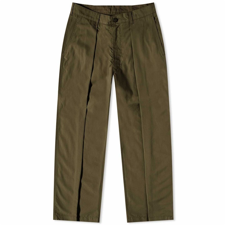 Photo: Monitaly Men's Pleat Riding Pant in Vancloth Oxford Olive
