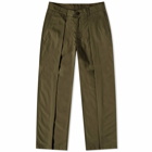 Monitaly Men's Pleat Riding Pant in Vancloth Oxford Olive