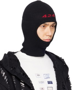 424 Black Jacquard Balaclava