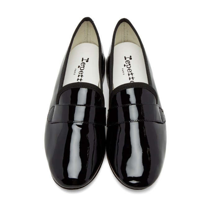 Repetto Black Patent Michael Loafers Repetto
