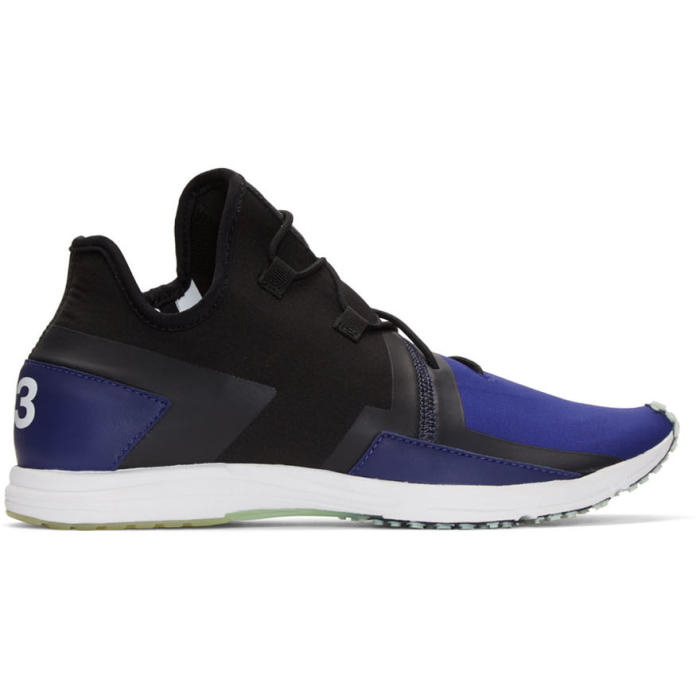 Photo: Y-3 Black and Blue Arc RC Sneakers