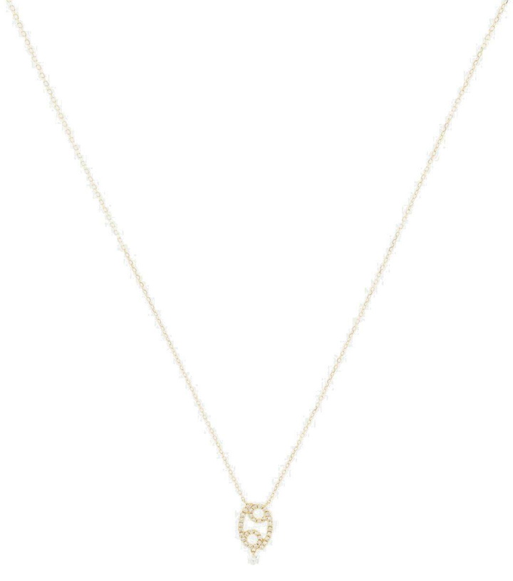 Photo: Persée Cancer 18kt gold necklace with diamonds