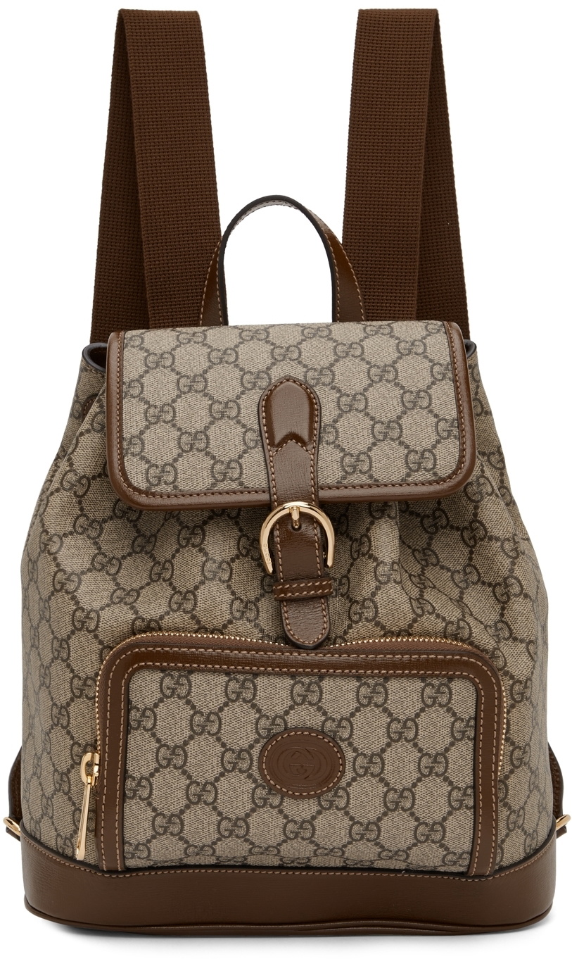 GUCCI: Original backpack in GG Supreme fabric - Brown