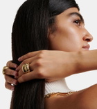 Lauren Rubinski Apollonia 14kt yellow gold ring with diamonds