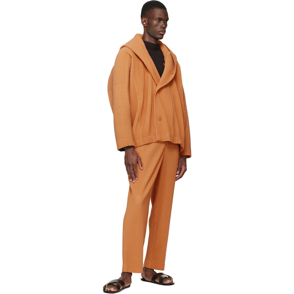 HOMME PLISSÉ ISSEY MIYAKE Orange Monthly Colors March Trousers