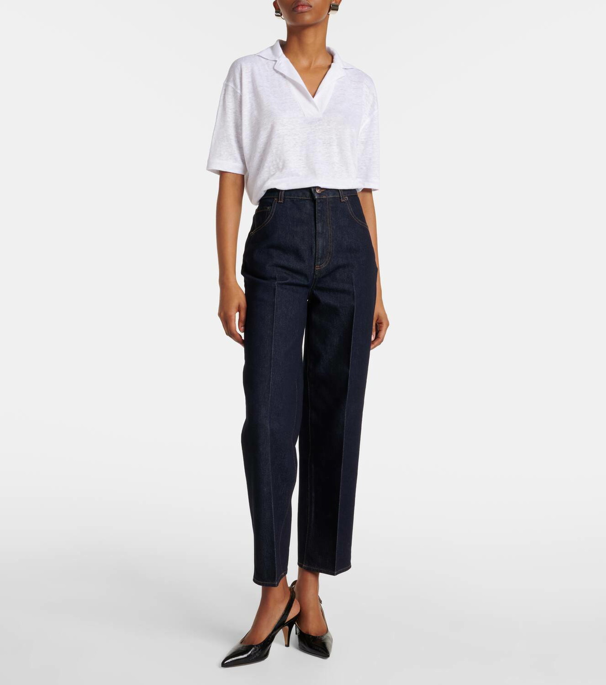 Loro Piana High-rise cropped straight jeans Loro Piana