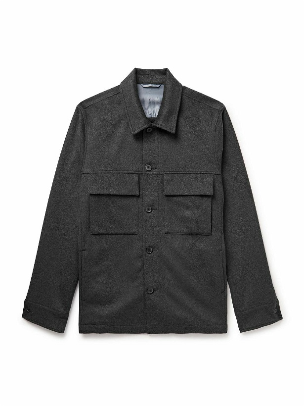 Photo: Paul Smith - Wool and Cashmere-Blend Shirt Jacket - Gray