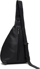 YOHJI YAMAMOTO Black Tuck Sling Medium Bag