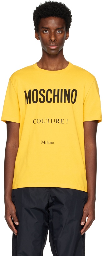 Photo: Moschino Yellow Printed T-Shirt