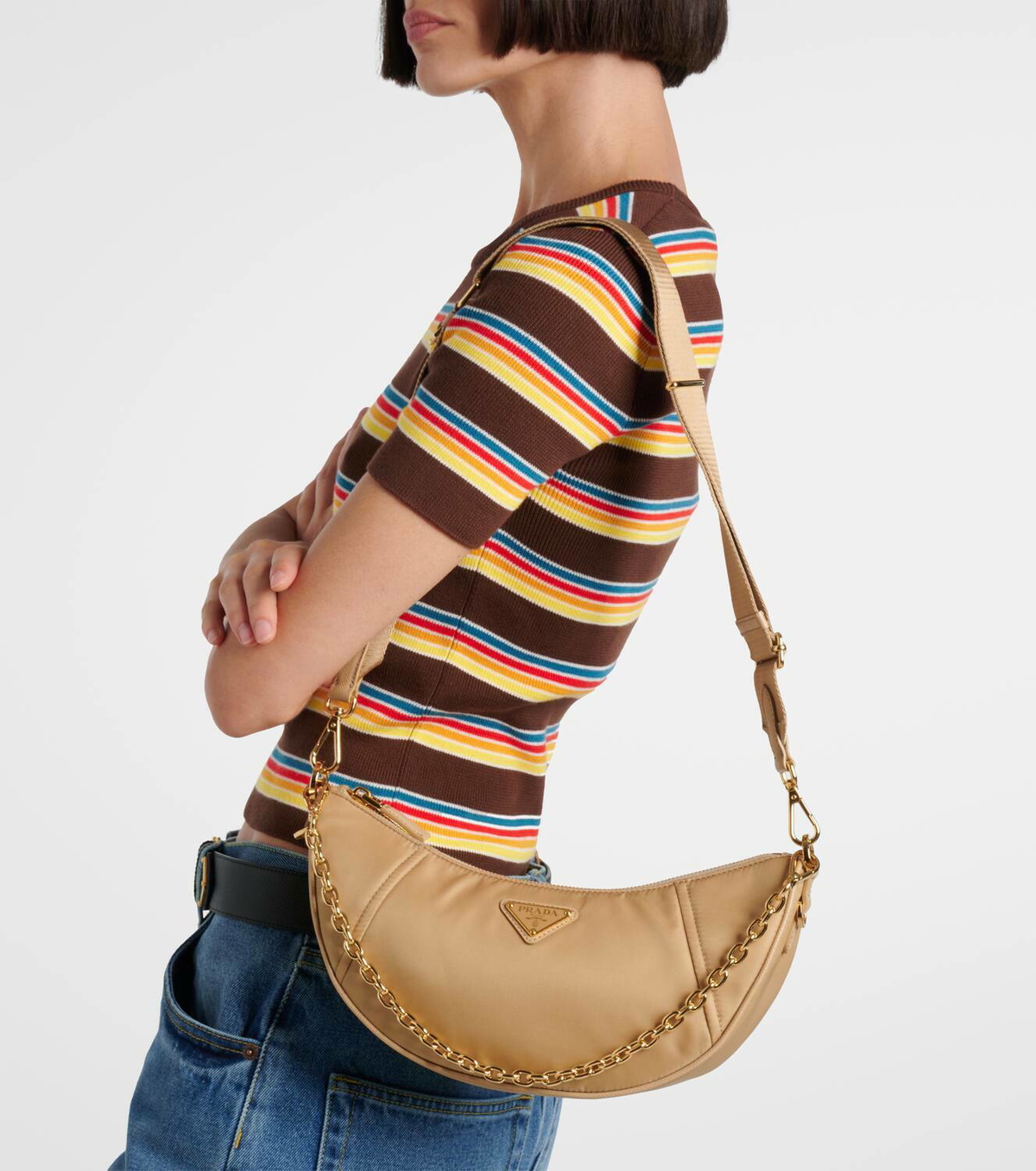 Prada Demi-Lune Re-Nylon shoulder bag Prada