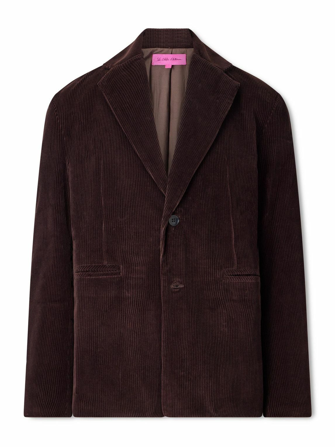 The Elder Statesman - Cotton-Corduroy Blazer - Brown