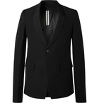 Rick Owens - Black Slim-Fit Wool-Blend Seersucker Suit Jacket - Black