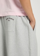Acne Studios Logo-embroidered Cotton-blend Sweatpants Grey