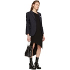 Neil Barrett Black Spiral Knit Dress