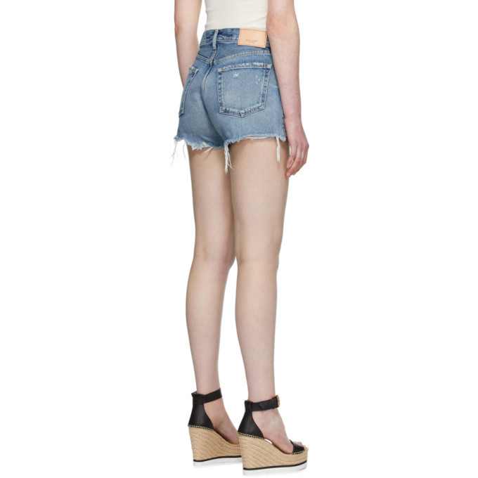 Moussy Vintage Blue Denim Chester Shorts