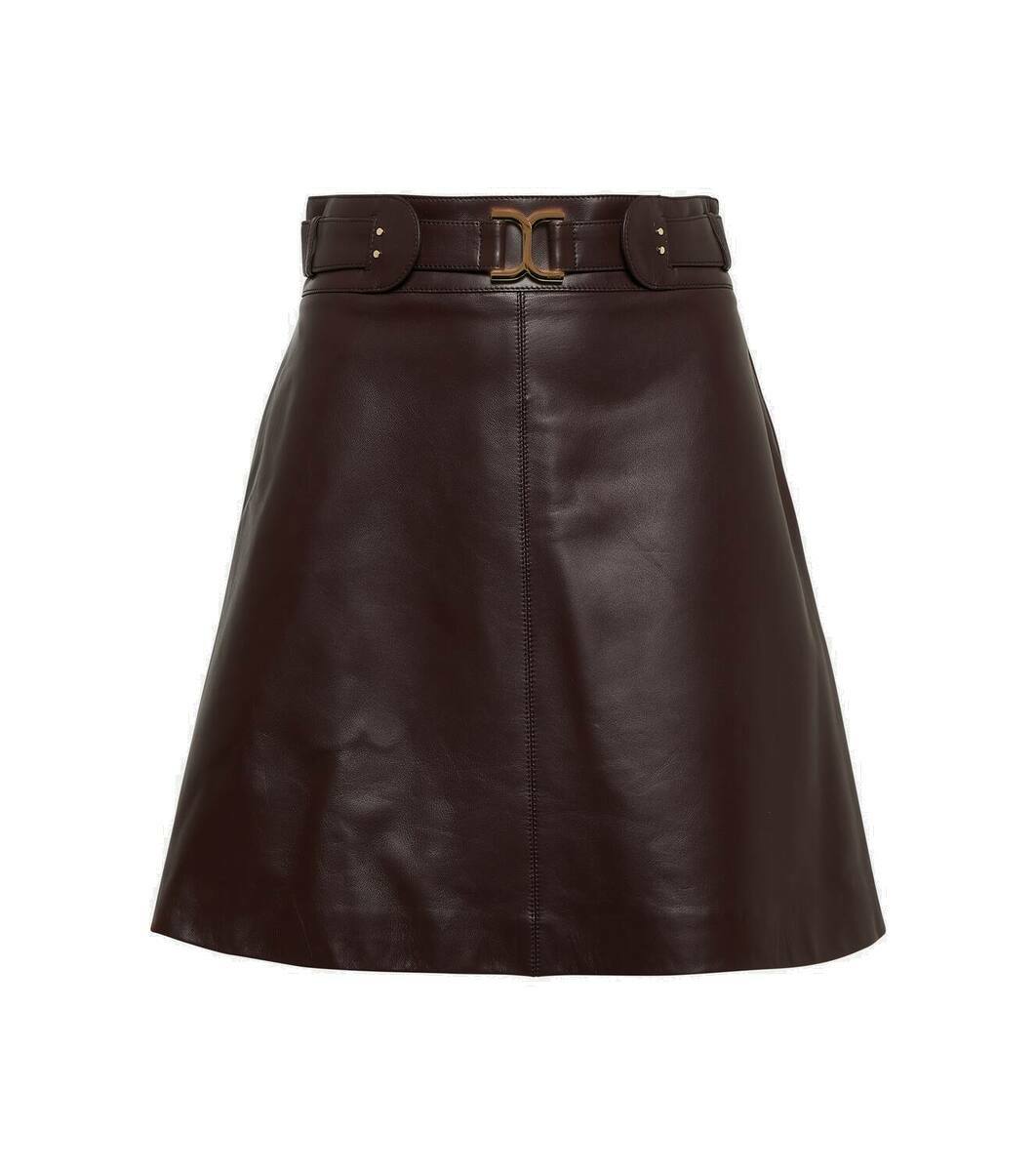 ChloÃ© Pointelle wool miniskirt