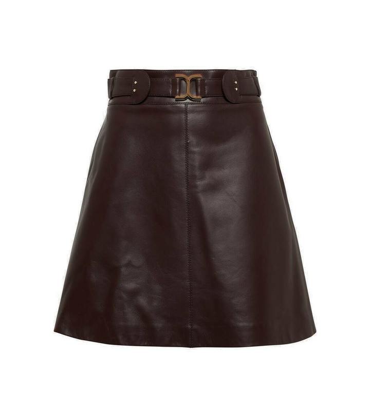 Photo: Chloé Leather miniskirt