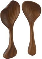 ferm LIVING Brown Os Salad Servers