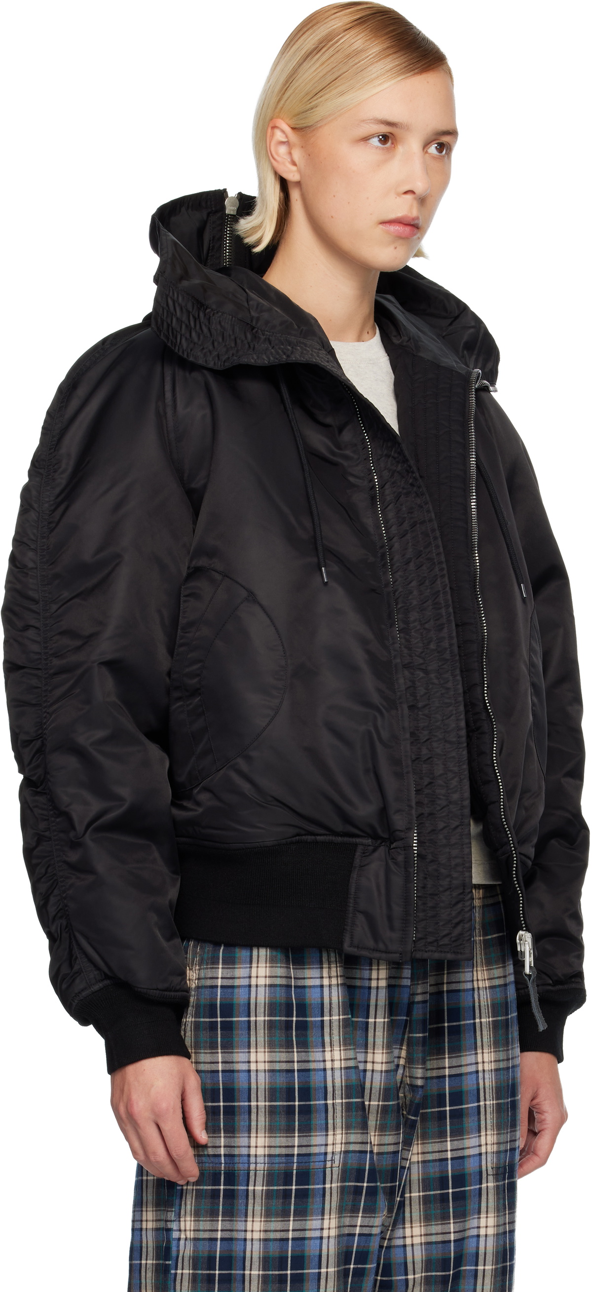 ERL Black Flight Bomber Jacket