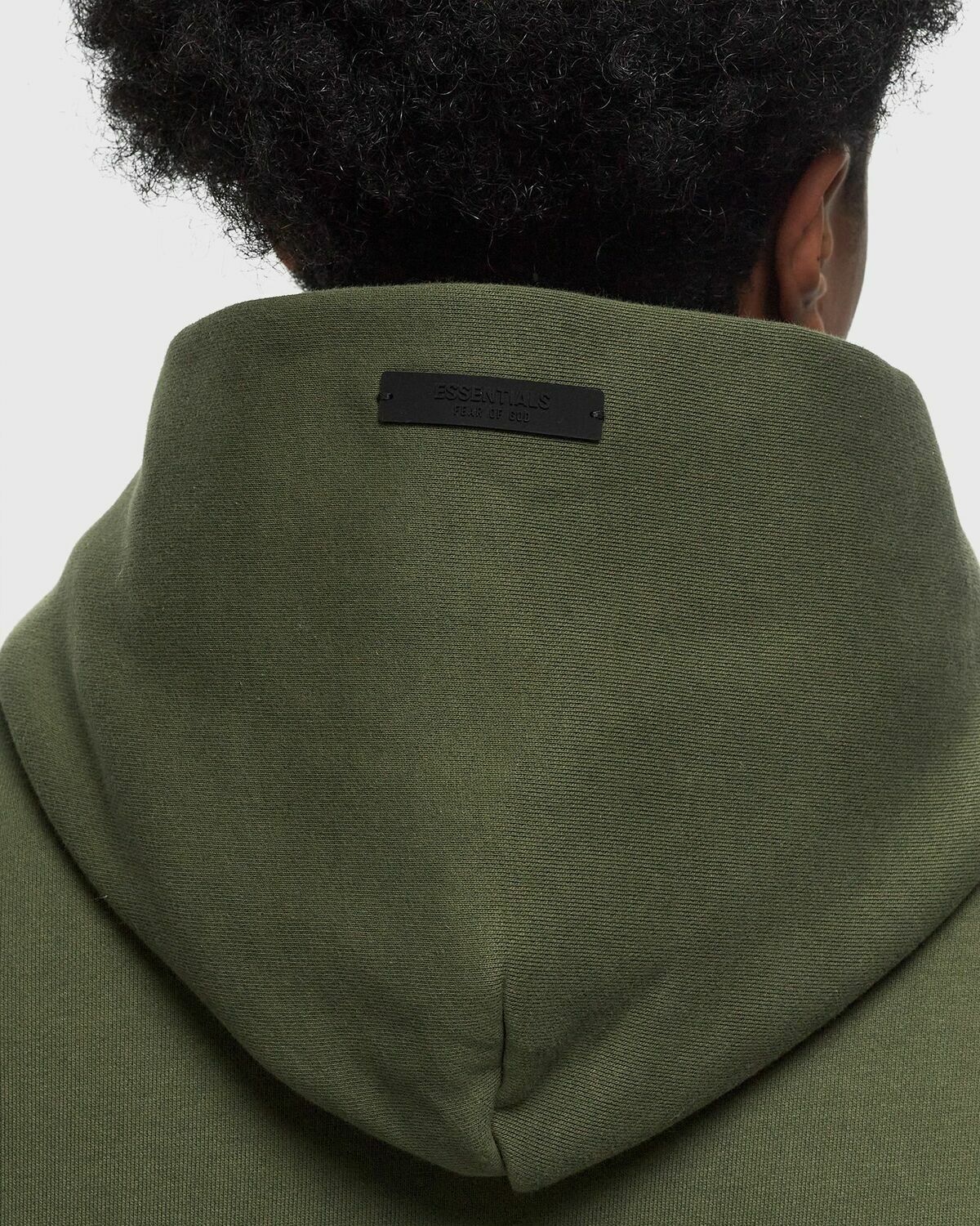 Fear Of God Essentials Fleece Hoodie Green Hoodies