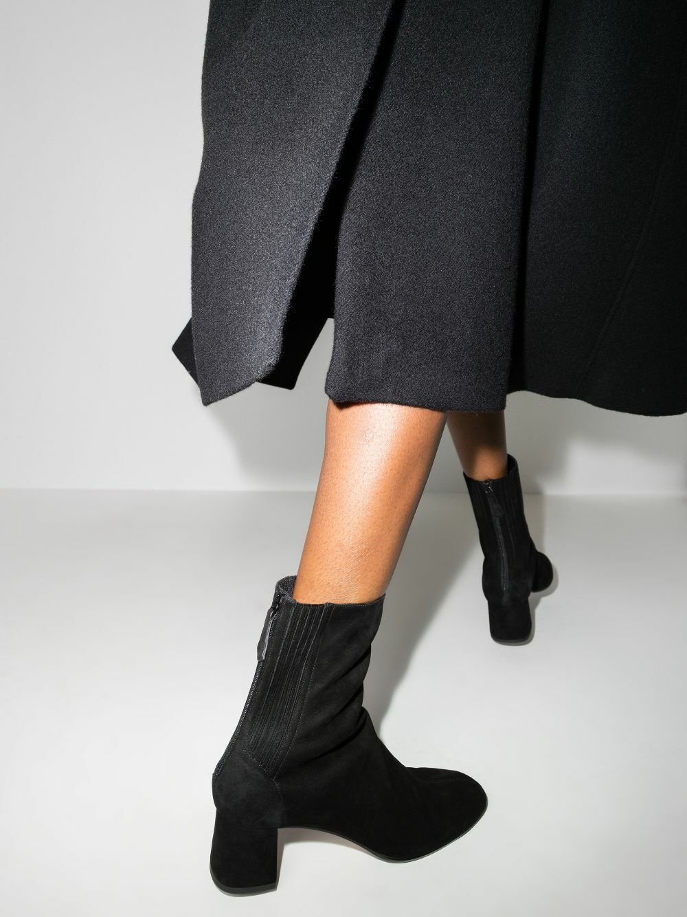 Aquazzura Black Saint Honoré 50 Suede Ankle Boots Aquazzura display picture 1