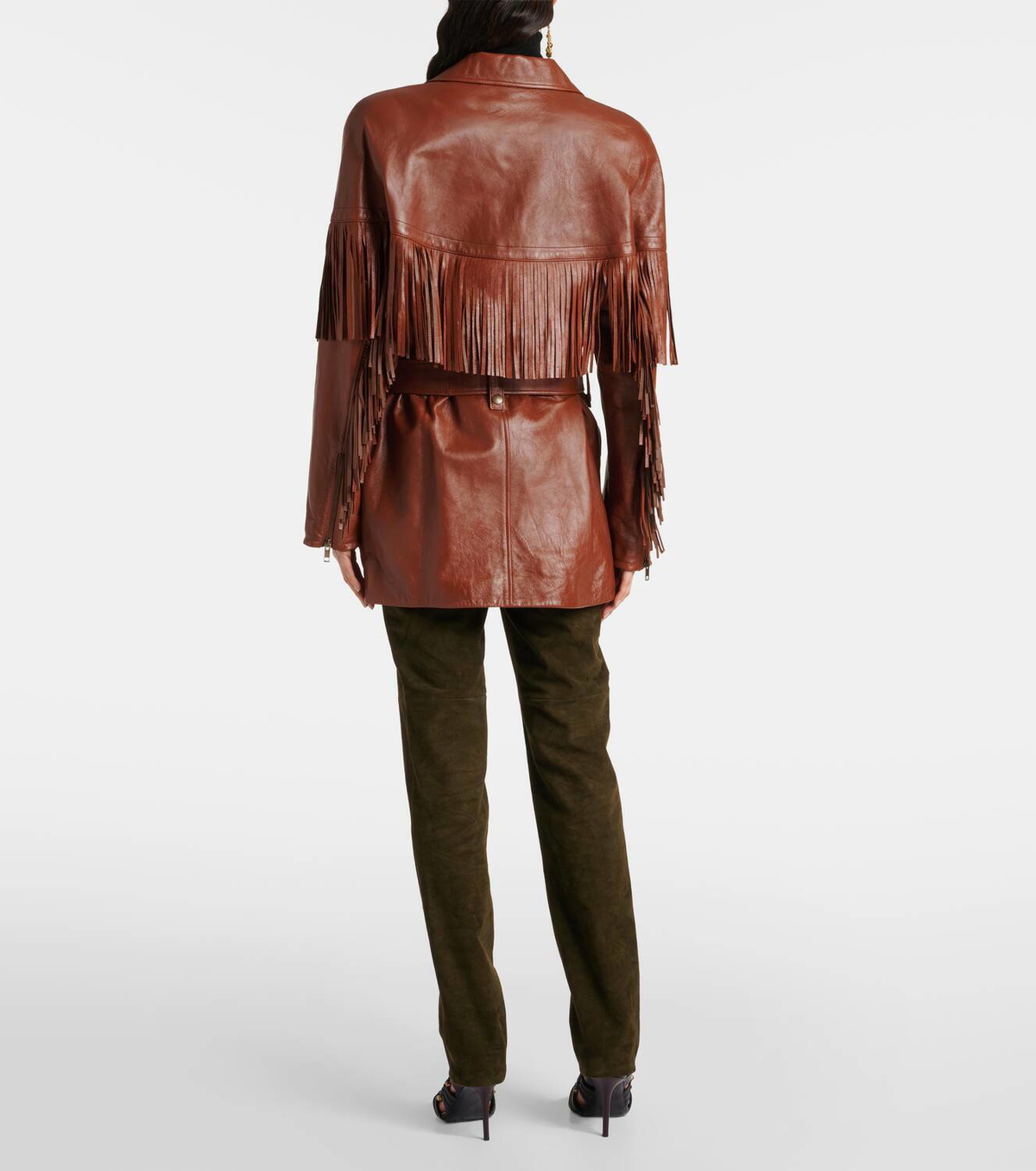 Chloé Fringed leather jacket