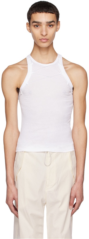 Photo: Dion Lee White Lock Lace Tank Top
