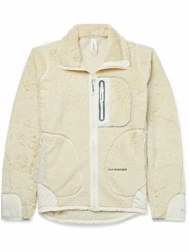 Photo: And Wander - Shell-Trimmed Polartec® Fleece Jacket - Neutrals