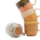 HKLiving Café Mugs - Set of 4 in Cape 