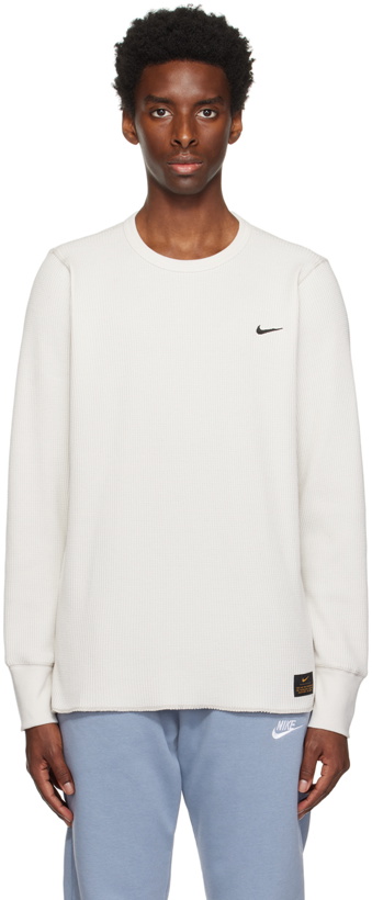 Photo: Nike Off-White Embroidered Long Sleeve T-Shirt