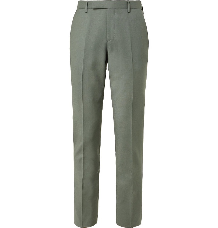 Photo: Paul Smith - Wool and Mohair-Blend Suit Trousers - Green