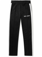 Palm Angels - Straight-Leg Striped Tech-Jersey Track Pants - Black