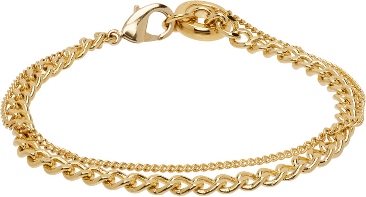 Photo: A.P.C. Gold Minimal Bracelet