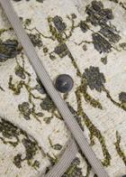 Forte_forte Floral-jacquard Bouclé Jacket White And Green