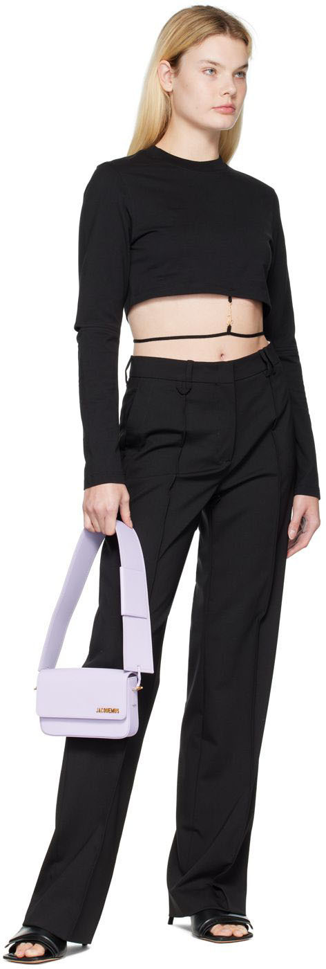 Jacquemus Black Le Papier ‘Le T-Shirt Pino’ Long Sleeve T-Shirt