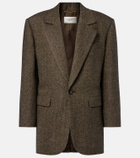 Saint Laurent Herringbone wool-blend blazer