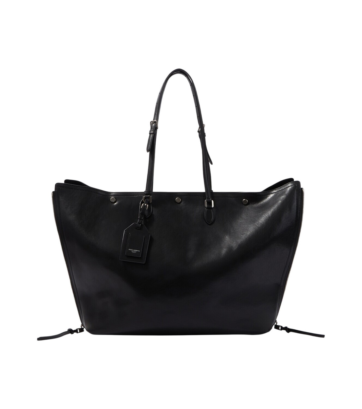 Dolce&Gabbana - Leather-trimmed canvas tote bag Dolce & Gabbana
