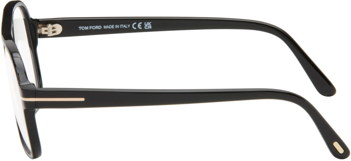 TOM FORD Black Navigator Blue Block Glasses