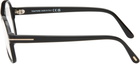 TOM FORD Black Navigator Blue Block Glasses