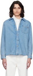 A.P.C. Blue Vittorio Denim Shirt