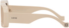 Loewe Beige Paula's Ibiza Big Square Sunglasses