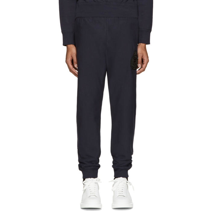 Photo: Alexander McQueen Navy Embroidered Lounge Pants