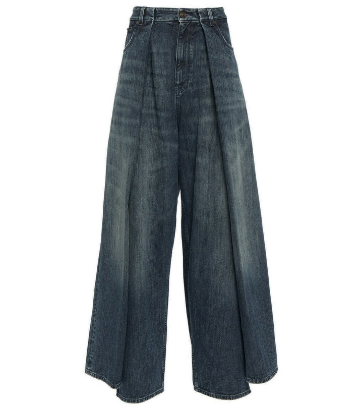 Photo: Balenciaga High-rise wide-leg jeans