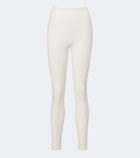 Perfect Moment Ribbed-knit ski leggings