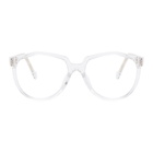 Loewe Transparent Ovular Glasses
