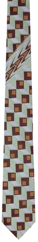 Photo: Dries Van Noten Multicolor Silk Tie