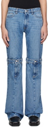 Coperni Blue Open Knee Jeans