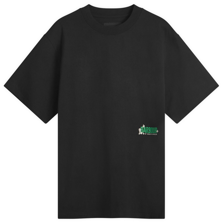 Photo: Barbour Men's Heritage + Leonard OS Graphic T-Shirt in Black