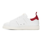 Golden Goose White and Red Starter Sneakers