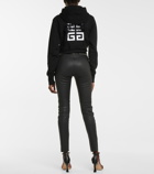 Givenchy - High-rise slim leather pants
